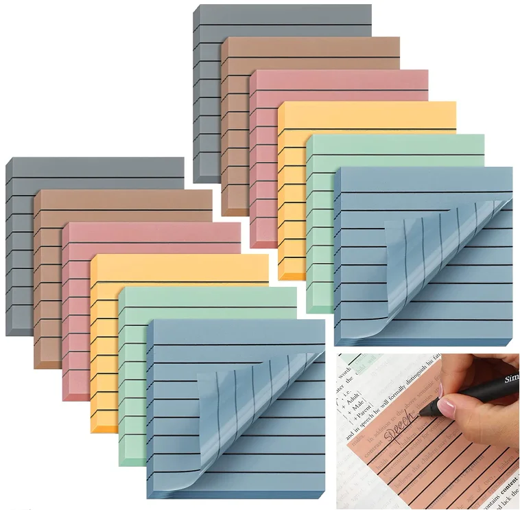 Sticky Note Horizontal Line 2024 Ready Stock Can Be Sent to the Manufacturer With 3*3 Horizontal ...