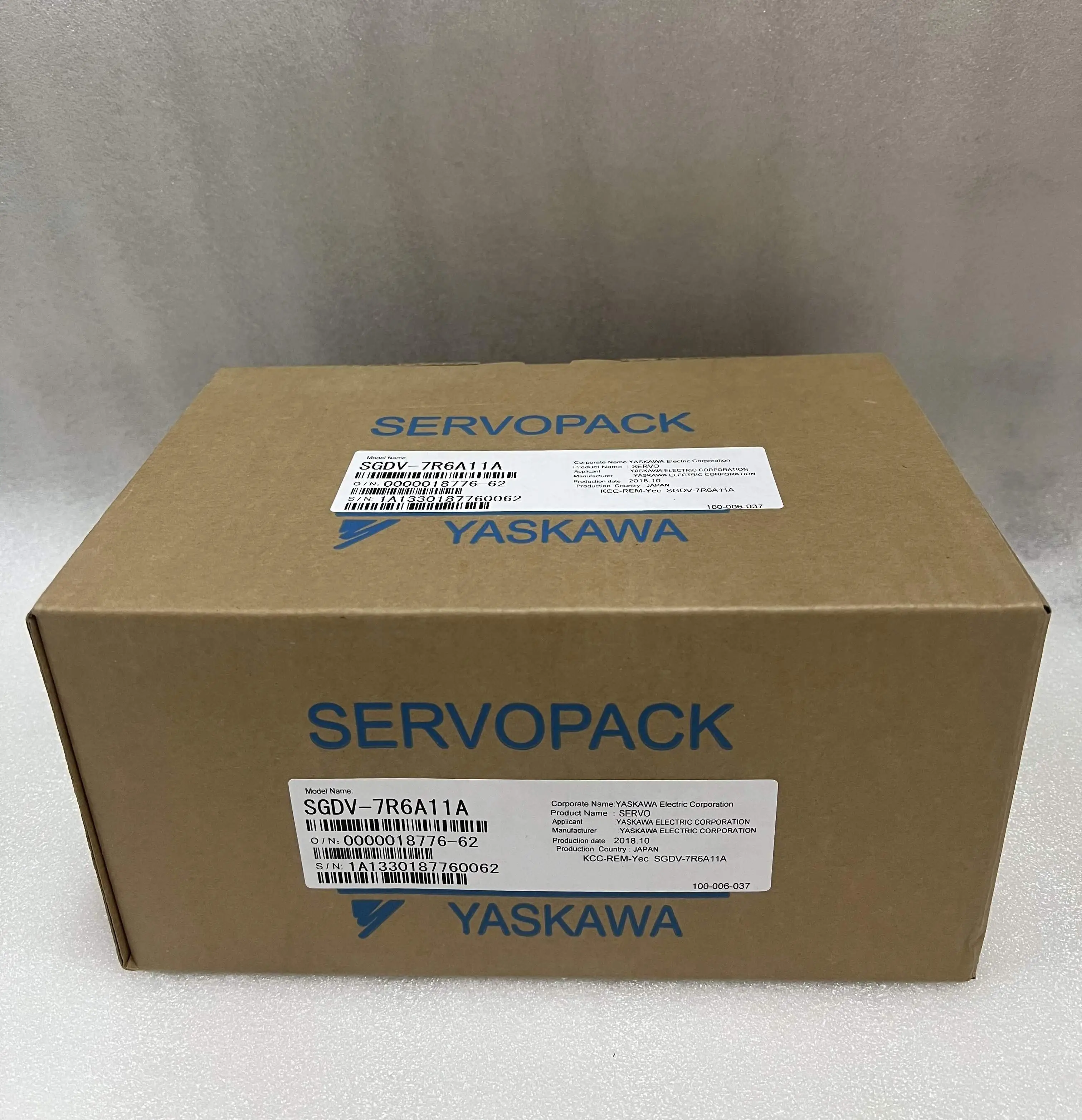 YASKAWA AC Servo Amplifier Servopack SGDV-7R6A11A