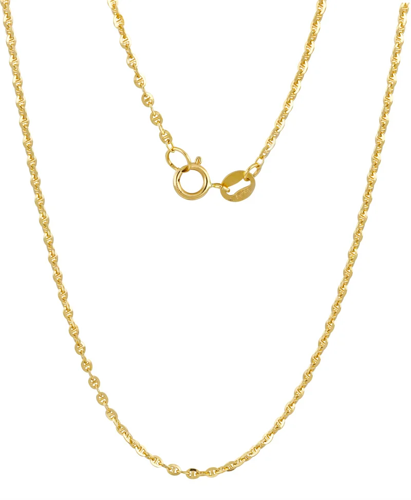 Gold Rope Chain Necklace For Women 18k 
