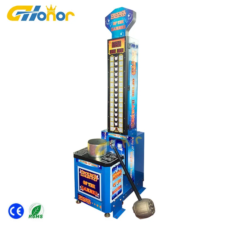 Big Punching Boxing Hercules Hammer Hitting Hammer Coin Operated Redemption Arcade Sports Game Machine
