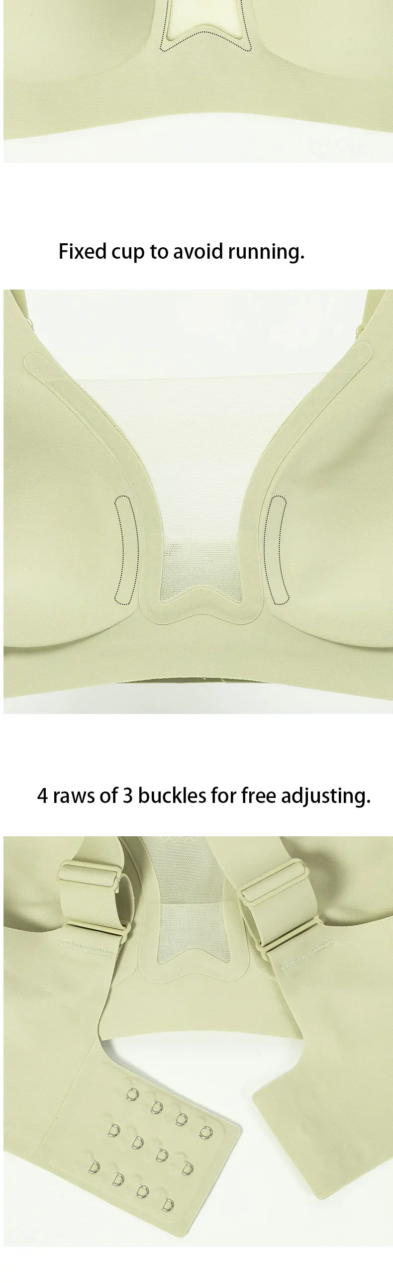 Jelly Stripe Women's Bras Molded Cup Seam Free Bralette Wireless Beyond