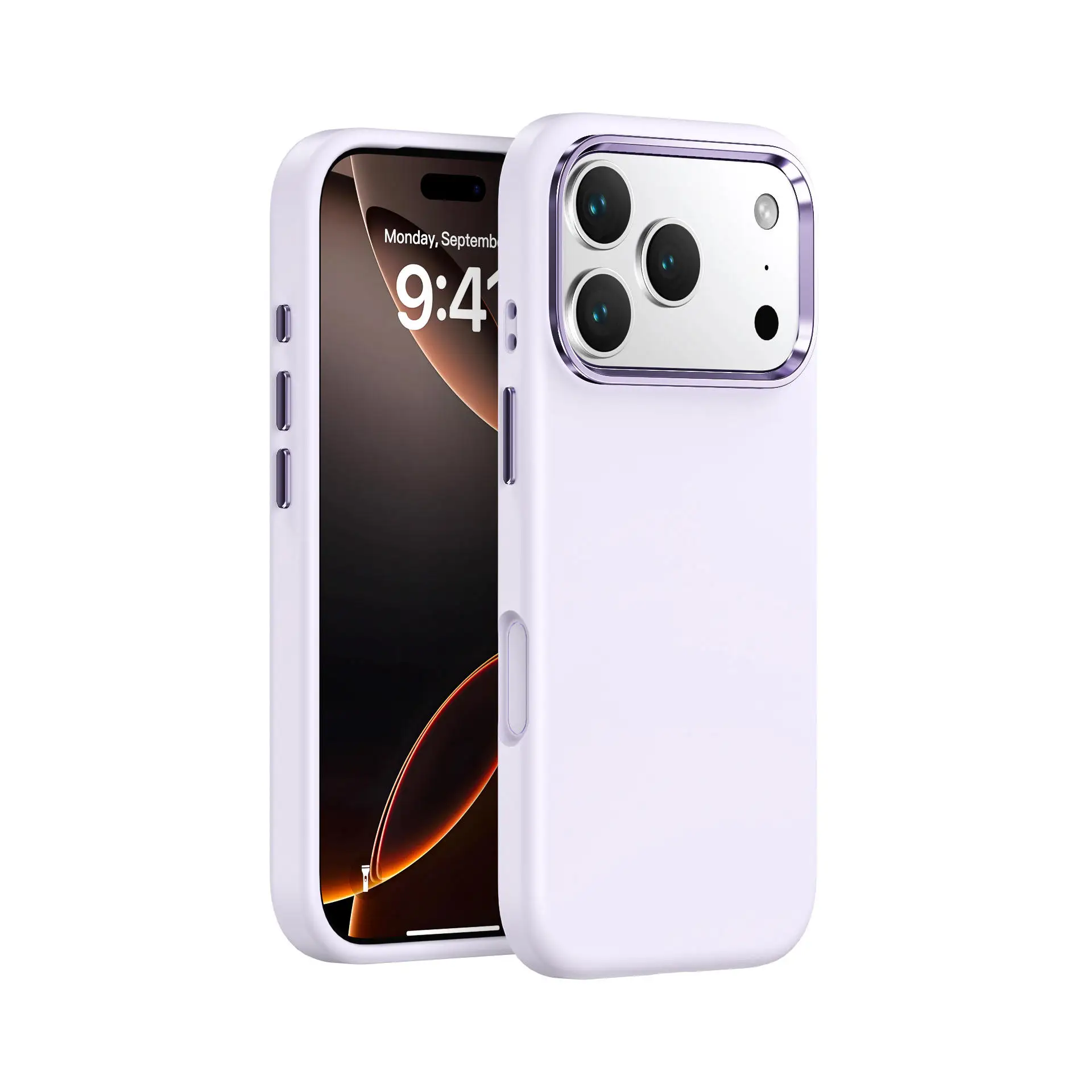 Liquid silicone rubber case with metal frame Simple Sophisticated Shockproof Slim Case for iphone 17 Pro MAX Mobile Phone Cases
