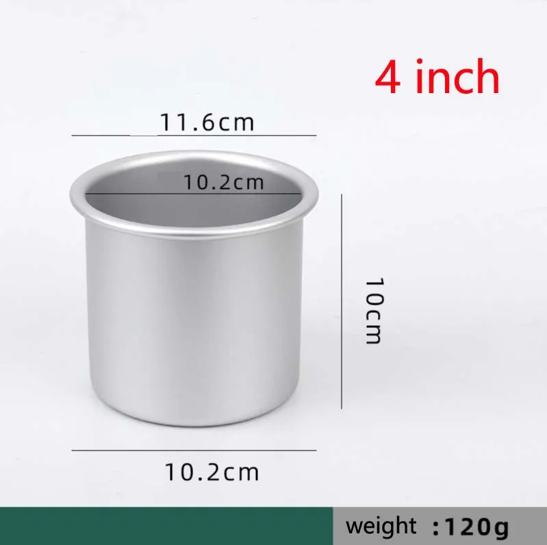 10cm High Quality Straight Baking Aluminum Round Cheese Cake Pan With