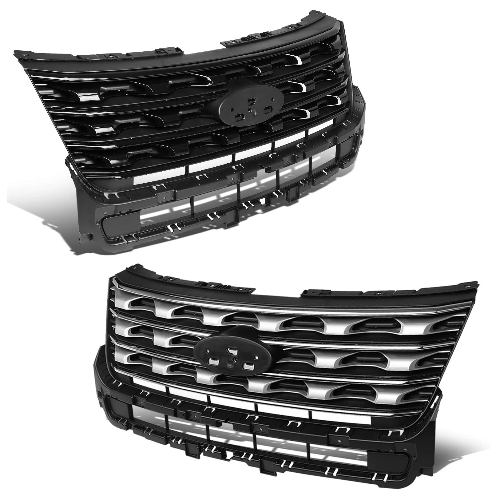 2015-2017 for Ford Explorer High Quality Front Grill FB53-8200-BE5G92 FB53-8200-AE1GD4 ABS Plastic Replacement Grille New