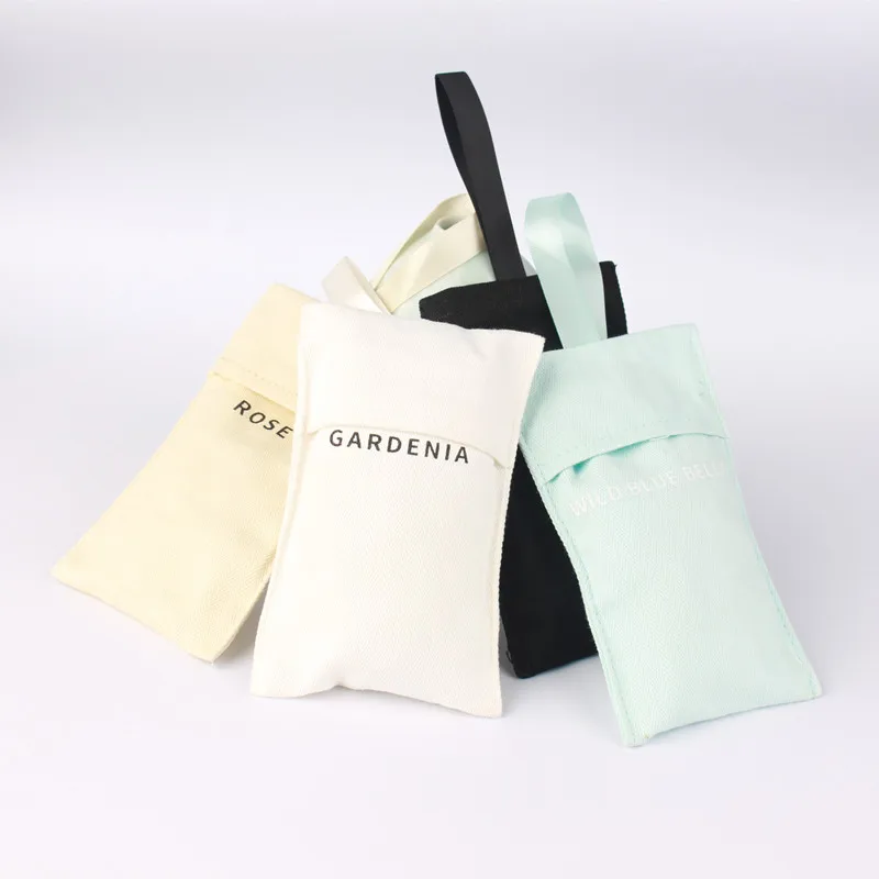 product simple design custom made brand unique linen fabric small bag scented sachet aroma diffuser sachets-1