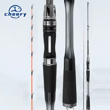 CHEERY 1.68m 1.8m 1.98m Carbon Fiber Medium Action Boat Sea & Stream Fishing Rod with Soft Tips and Reel Seat for Crucian Carp – Soft Lure – view 2