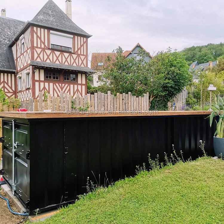 Industrial Design 20 ft Shipping Container Pool for Outdoor Swimming Steel Construction House-Style Shipping Container Pool