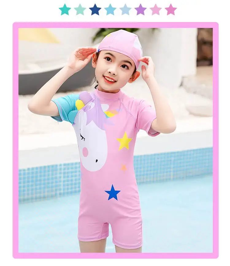 Kids Swimsuit Girls One Piece Swimsuit Kids Children's Swimwear Toddler ...