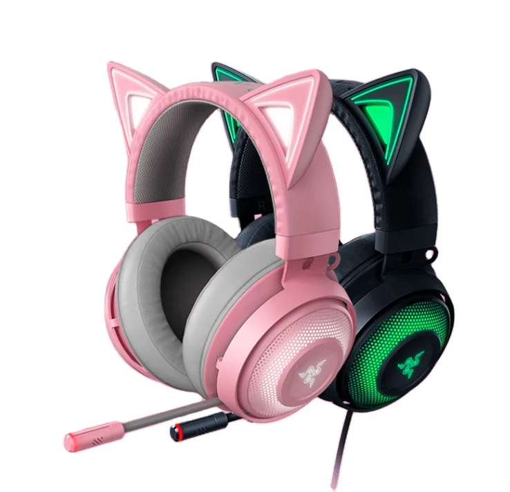 vergeven account Eik Razer Kraken Kitty Edition Pink Cute Girl Usb Gaming Headset - Buy Razer  Kraken Kitty,Kraken Kitty,Razer Kraken Kitty Headphone Product on  Alibaba.com