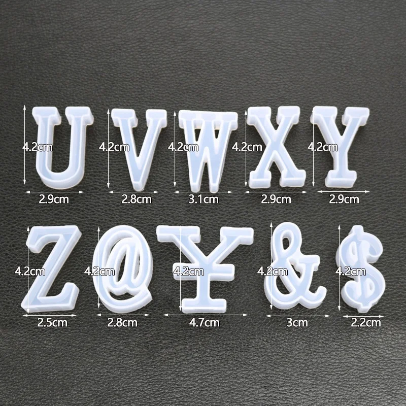 Uppercase Letter Silicone Mold Capital Letter Soft Molds for UV Resin  Alphabet A To Z Mold