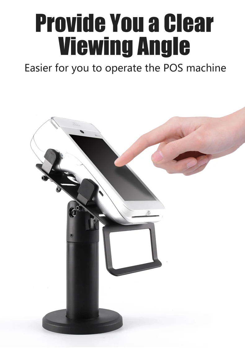 Custom Adjustable Angle Swivel Pos Terminal Stand Holder Credit Card