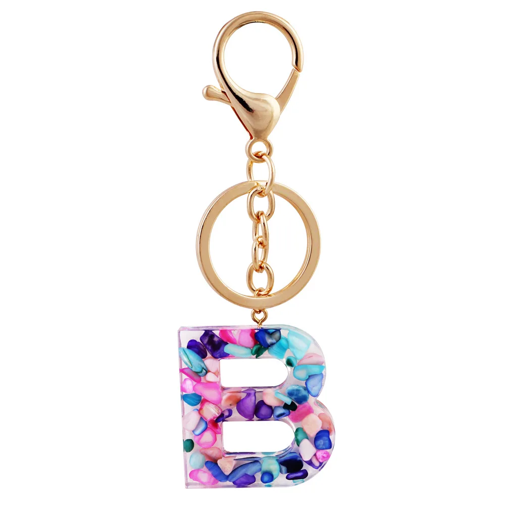 New Diy A-z Letters Key Chain Charm 26 Letters Keychain Men Keychain Couple  Gift Jewelry Car Key Ring - Temu