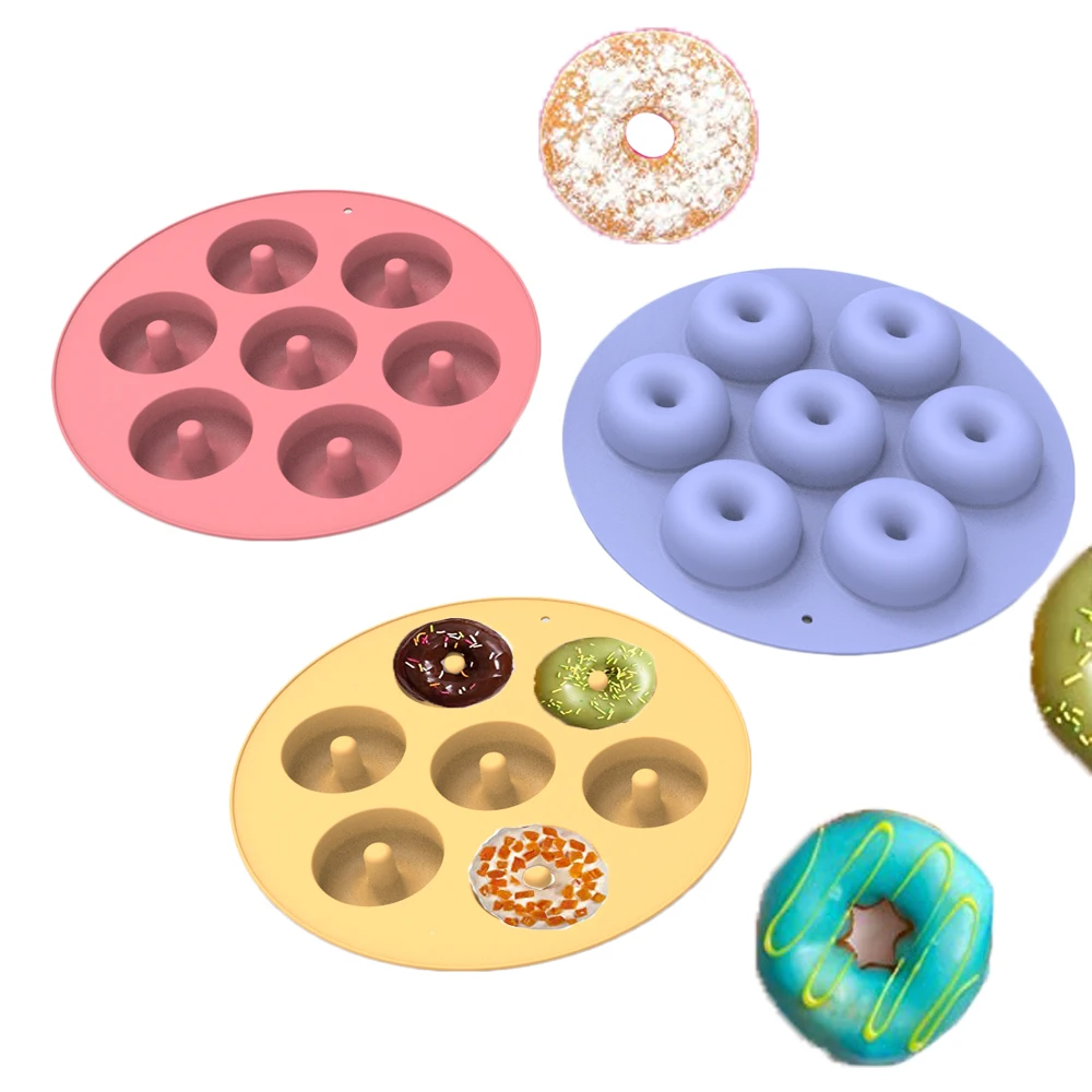 Nonstick Cake Silicone Doughnut Pan Donut Baking Trays Silicone Donut