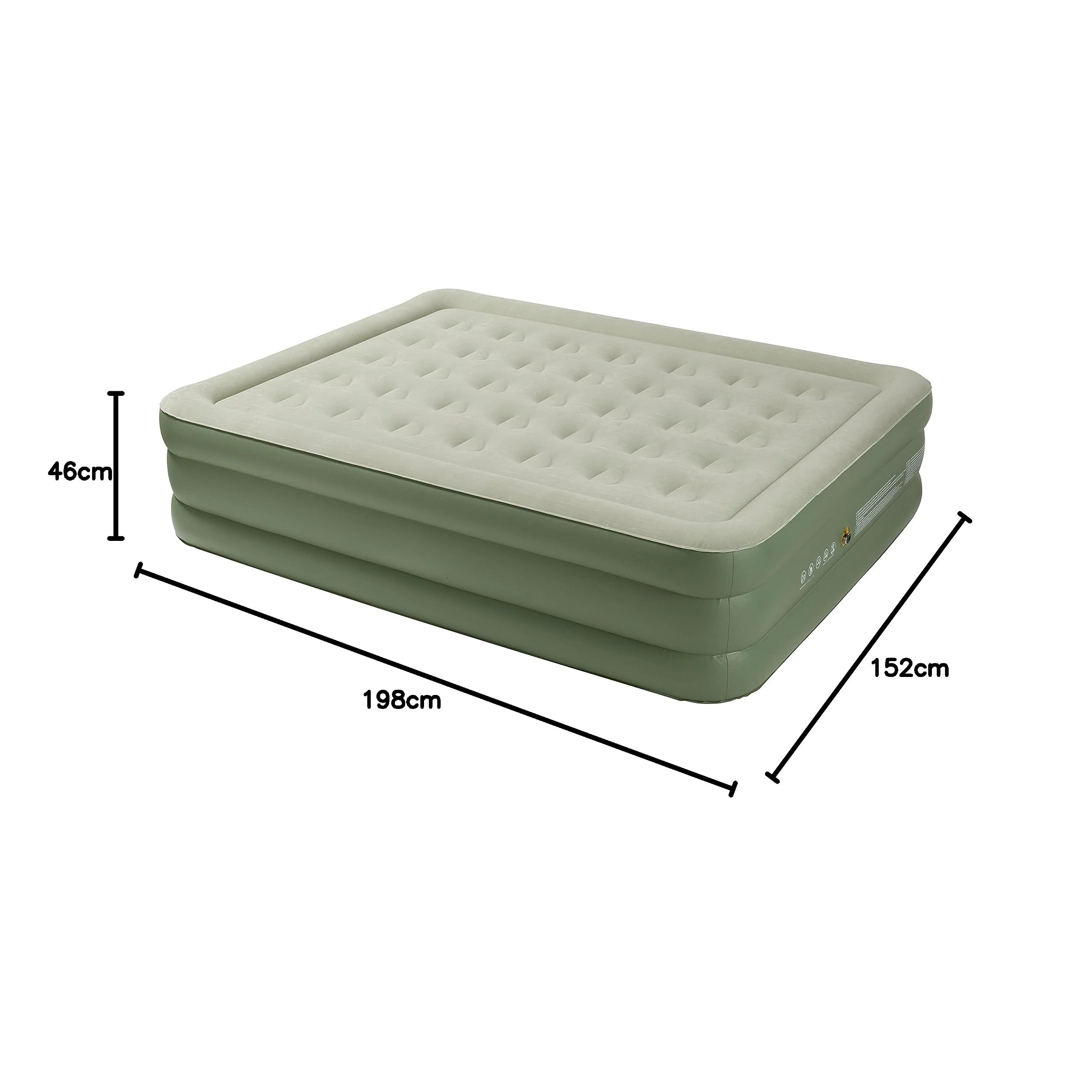 Factory Custom Inflatable Double Height Air Mattress King Size Camping