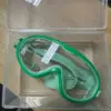 Caja de almacenamiento de gafas de natación verde