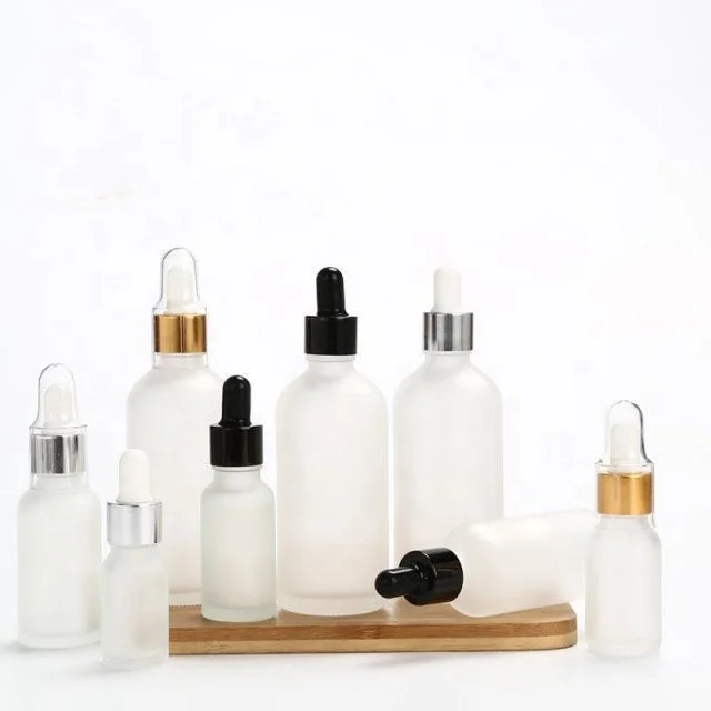 Frosted Essential Oil glass bottle 5ML -100ML  serum glass bottle Dropper bottle