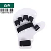 White finger-split plate