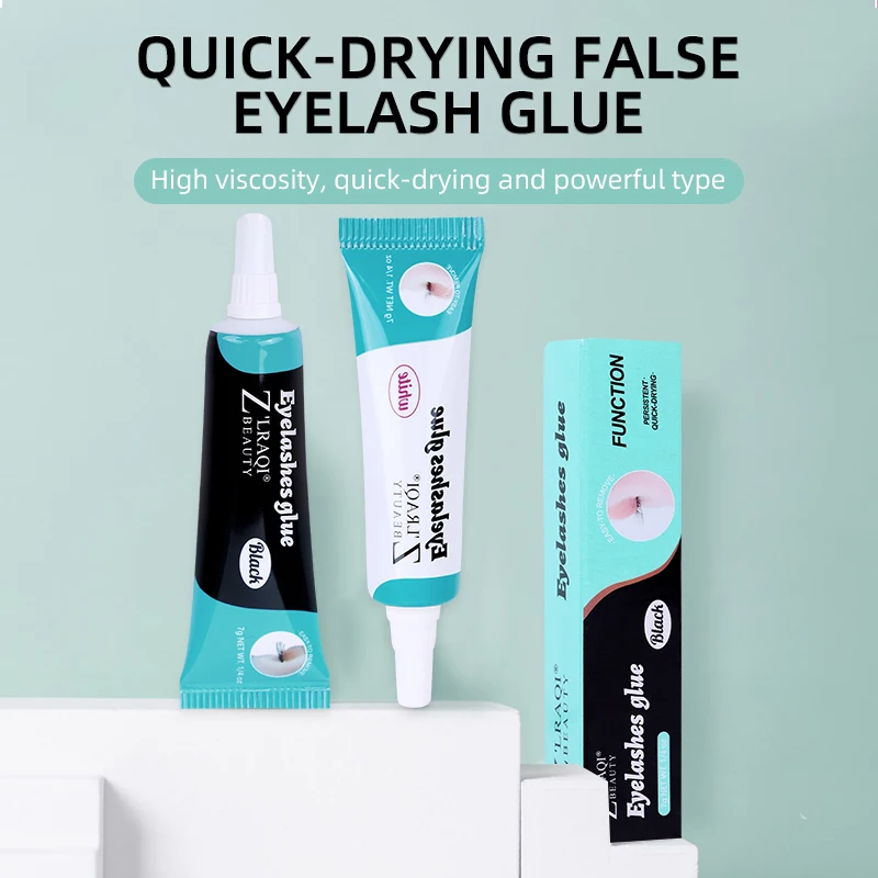 Glue Lashes with Toothpaste case and Glue Strip Glue Water Based Black