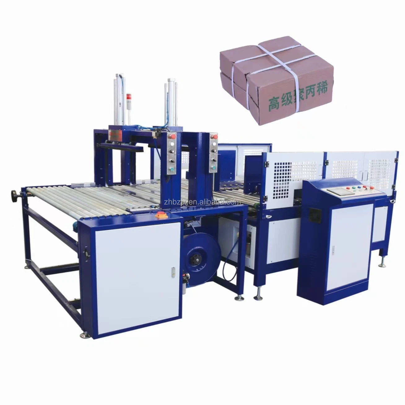 ZHENHUA Automatic Box Case Carton Pp Strapping Band Automatic Box Bundling  Corrugated Cardboard Strap Bundle Tying Machine