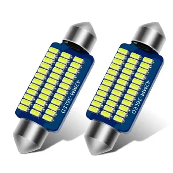 Auto LED Roof Reading Light Double Tip 3014 31mm 36mm 39mm 41mm Indoor & License Plate Light New Condition for BMW & Audi