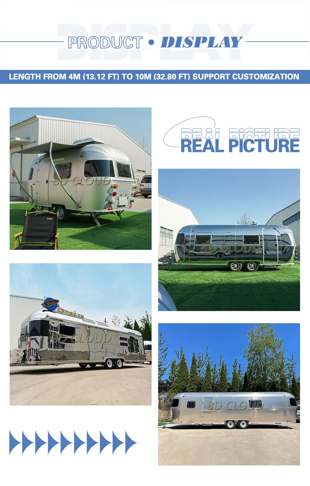 RV Camper Motorhome - Mobile Travel Camper Trailer Electric Van for Sale