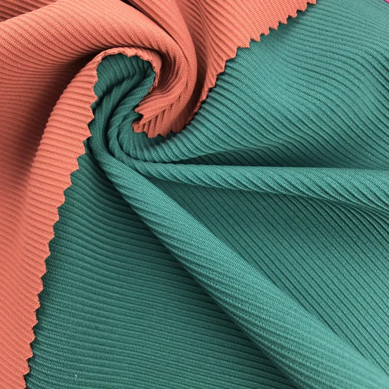 Rib Elastic Sports Knit Fabric ECO-friendly Recycle Nylon Spandex