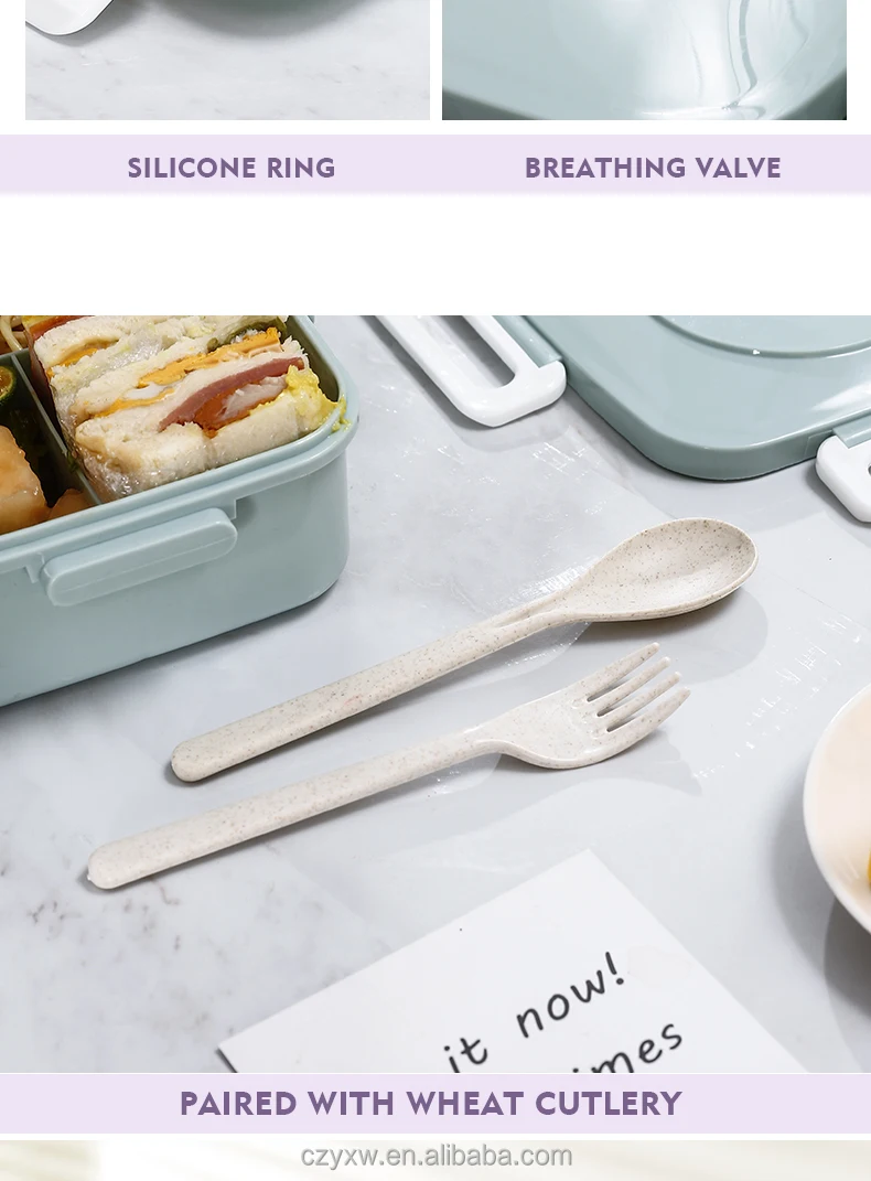 Environmentally Friendly Lunch Box Compartment Lunch Container