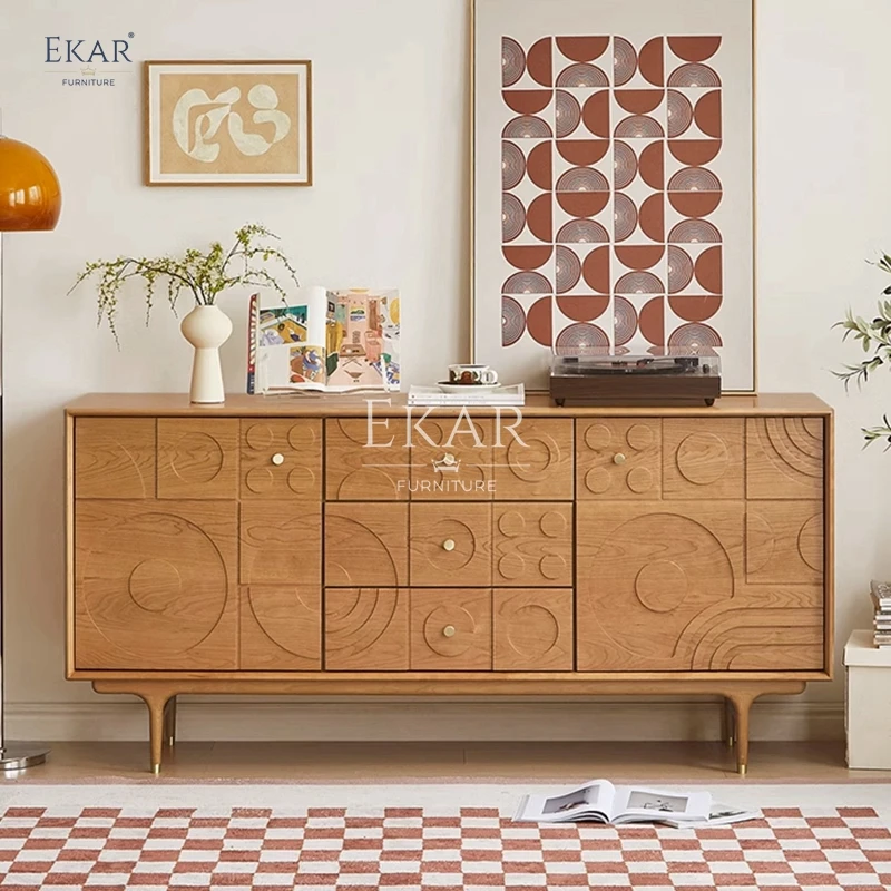 product new design modern living room storage wooden chest of drawers-60