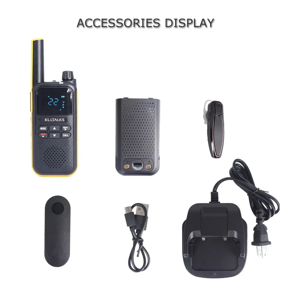 Kultalks KT10 CE FCC IC Approval PMR 446 Walkie Talkie Pair Made in China Talkie-Walkie 2 Pcs Wireless Set Walkie - Talkie S023