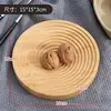 Bamboo and wood round tray