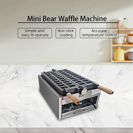Customized Stainless Steel Animal Shaped Waffle Maker Electric Non