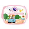 Cachorro rosa al volante.