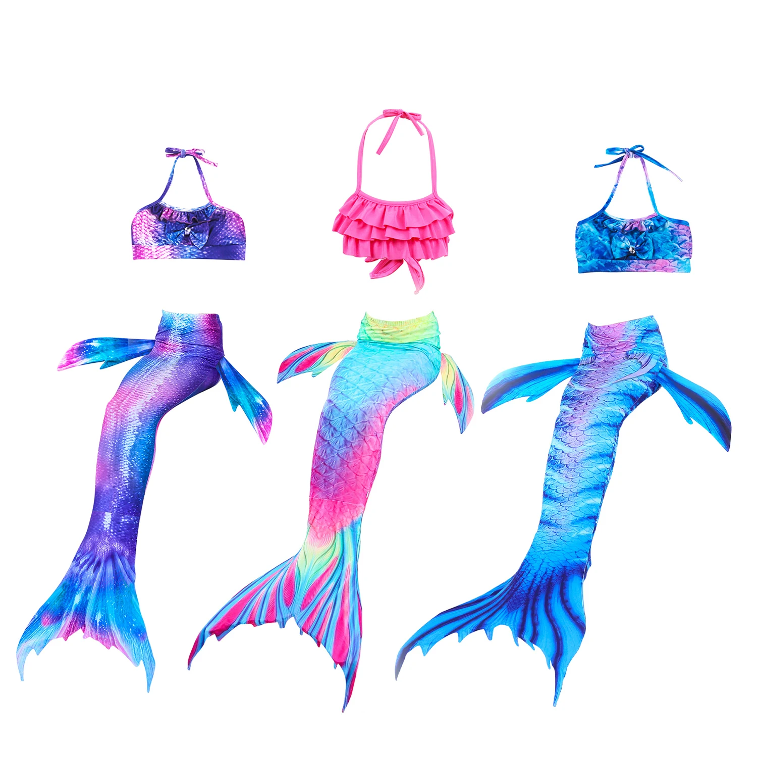 YONGHS Enfant Fille Maillot De Bain 2 Pièces Natation Haut Et Short