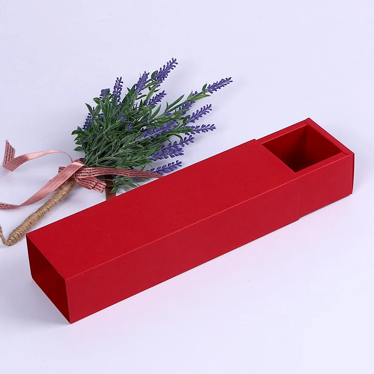 علبة درج مخصصة على شكل شريط لتغليف الوجبات الخفيفة، مع إمكانية تخصيص الشعار، صديقة للبيئة