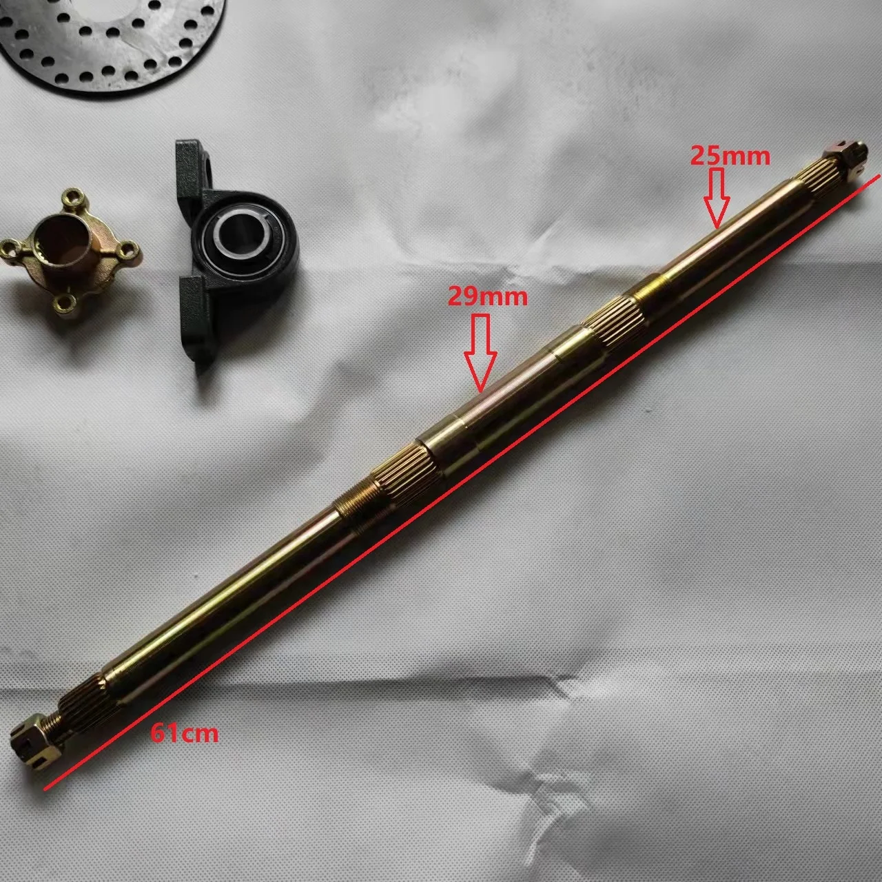 Diy Four Wheel Go Kart Karting Utv Quad Buggy 3 Holes Flanges Brake