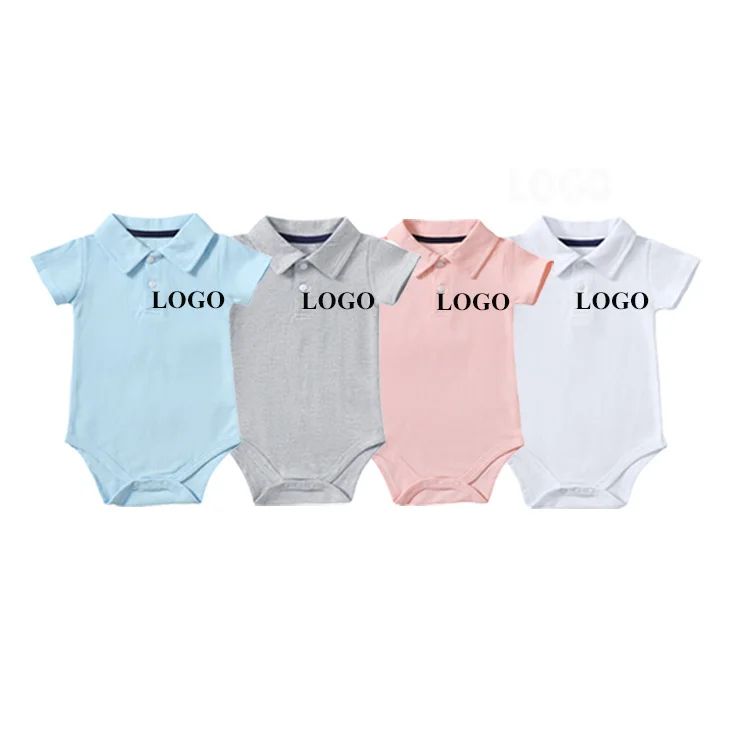 Производитель, поставщик рубашек-поло на заказ, дизайнерские детские комбинезоны с логотипом на заказ, печать логотипа, органический хлопок, пустая рубашка-поло, детское боди