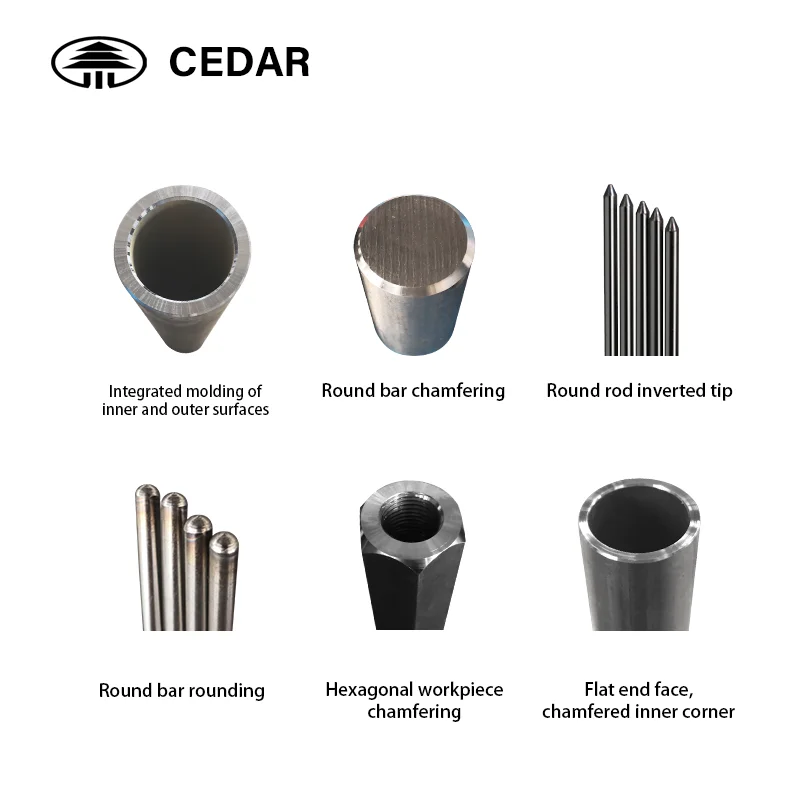 Chamfering Deburring Pipe for Metal Double Head Automatic Chamfer Set Electric Desktop to Steel Rod Machine