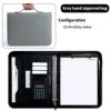 Calculatrice grise + 25 feuilles de papier à notes