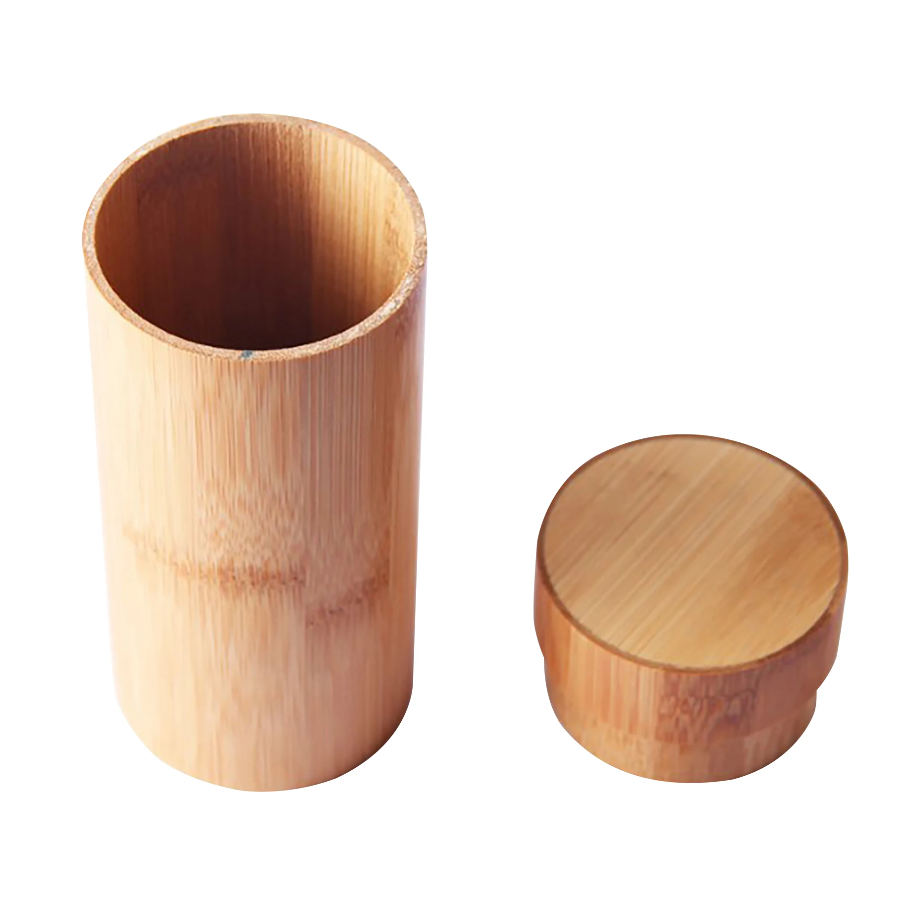 product wholesale round bamboo jar natural handmade bamboo sunglasses box bamboo container for kitchen spice-25