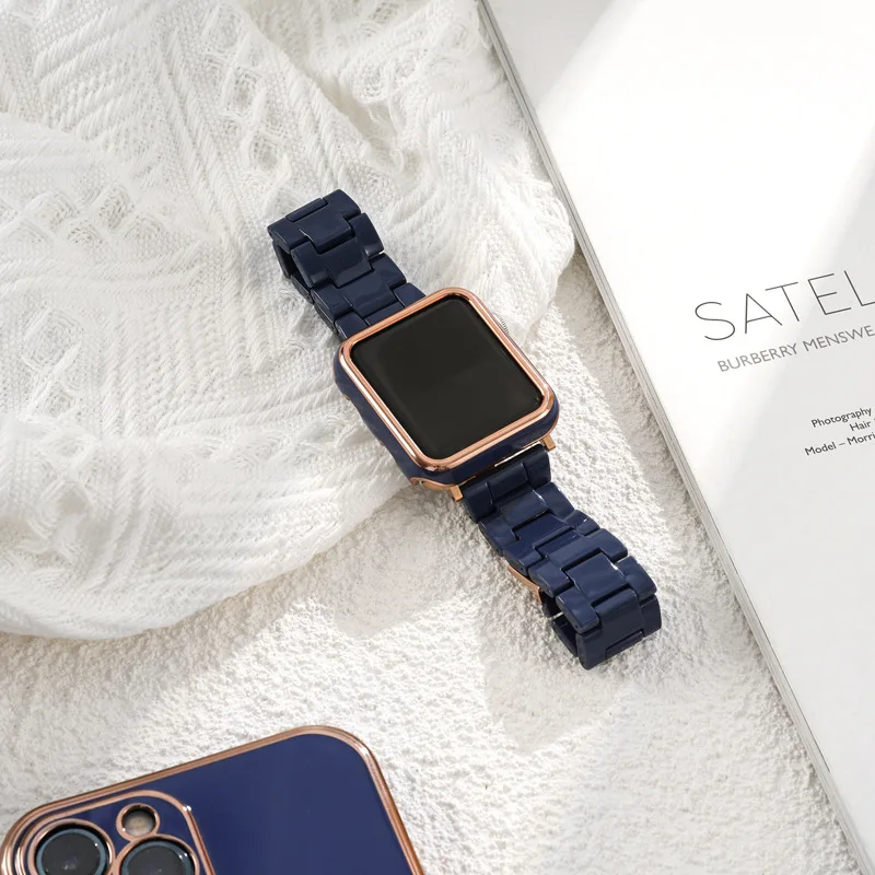 Solid Color Resin Band for apple Watch Strap 38mm 42mm Lightness