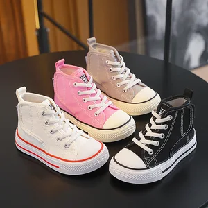 Wholesale New Style Soft Sole Kids School Children's Walking Style Shoes Flat Canvas Casual Shoes