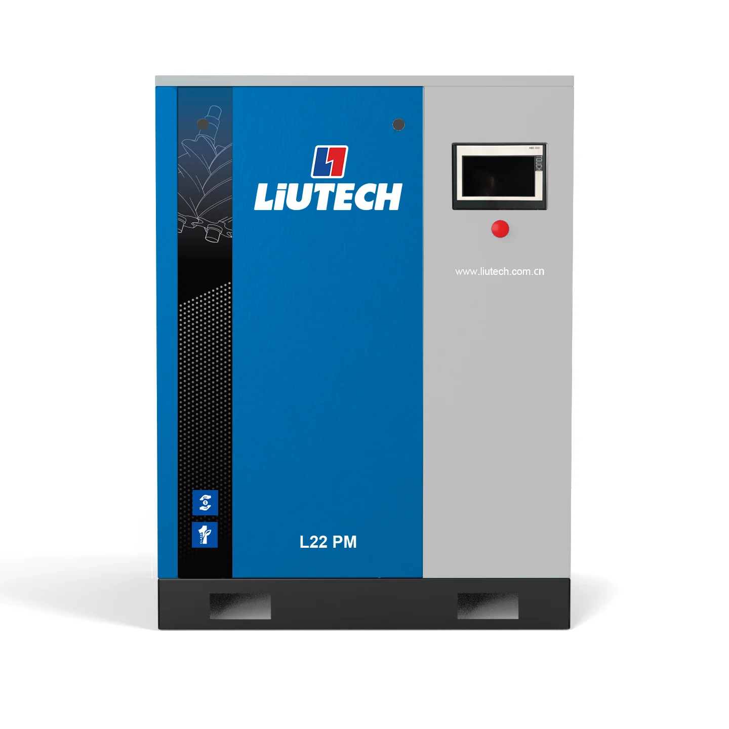 Liutech Atlas_copco_head air Compressor LU15 PMi 15KW 7bar China Manufacturer Pneumatic Screw 300 Cfm air Compressor