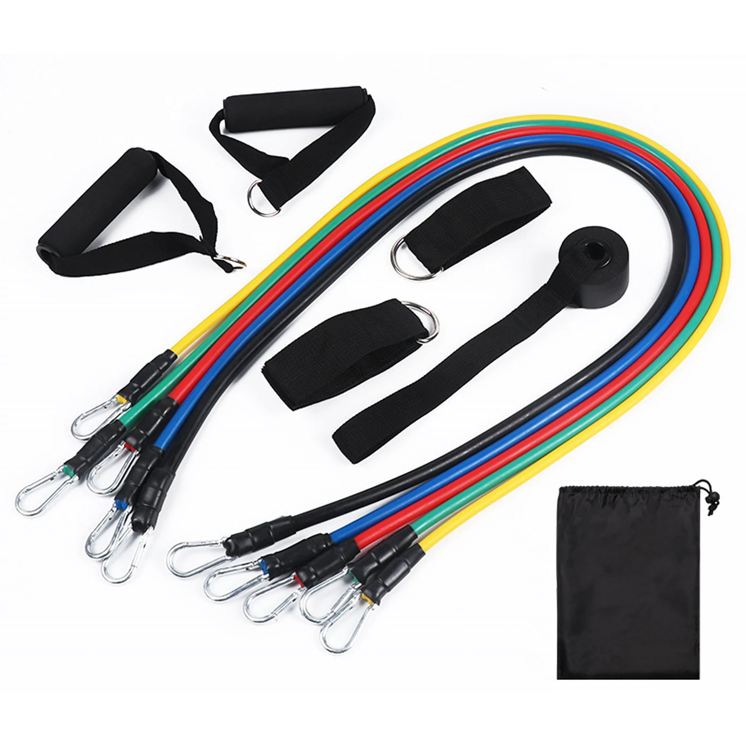 China in Stock EIGFOH Premium Elastic Resistance Bands for Full Body Training Stretching Rehabilitation and Fitness Routines