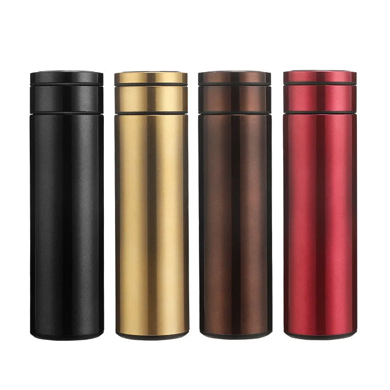 Smart Thermos Bottle 500ml Vacuum Flasks Led Digital Temperature Display  Stainless Steel Insulation Mugs Intelligent /JS