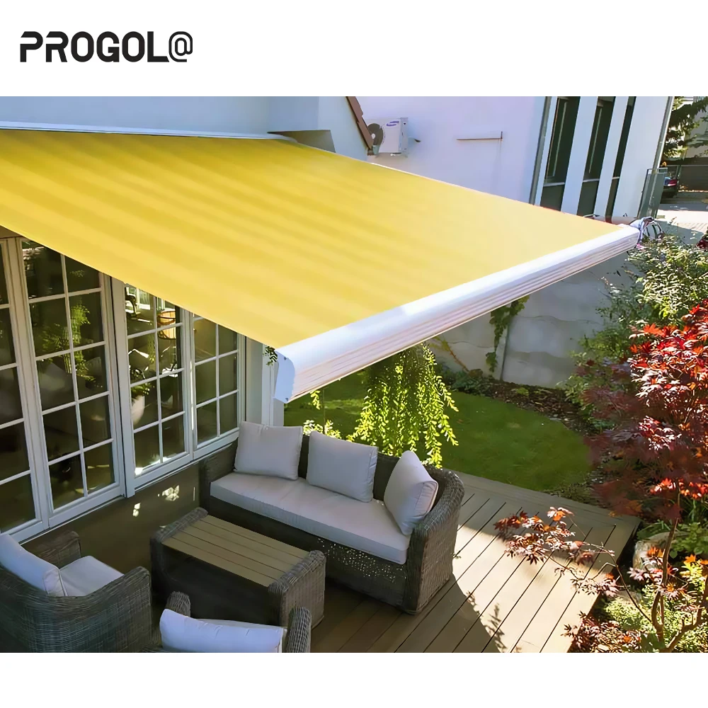Wandmontierte Kaffeeshop-PVC-Sonnenschutz Automatisch Einziehbare  Kassetten-Markise
