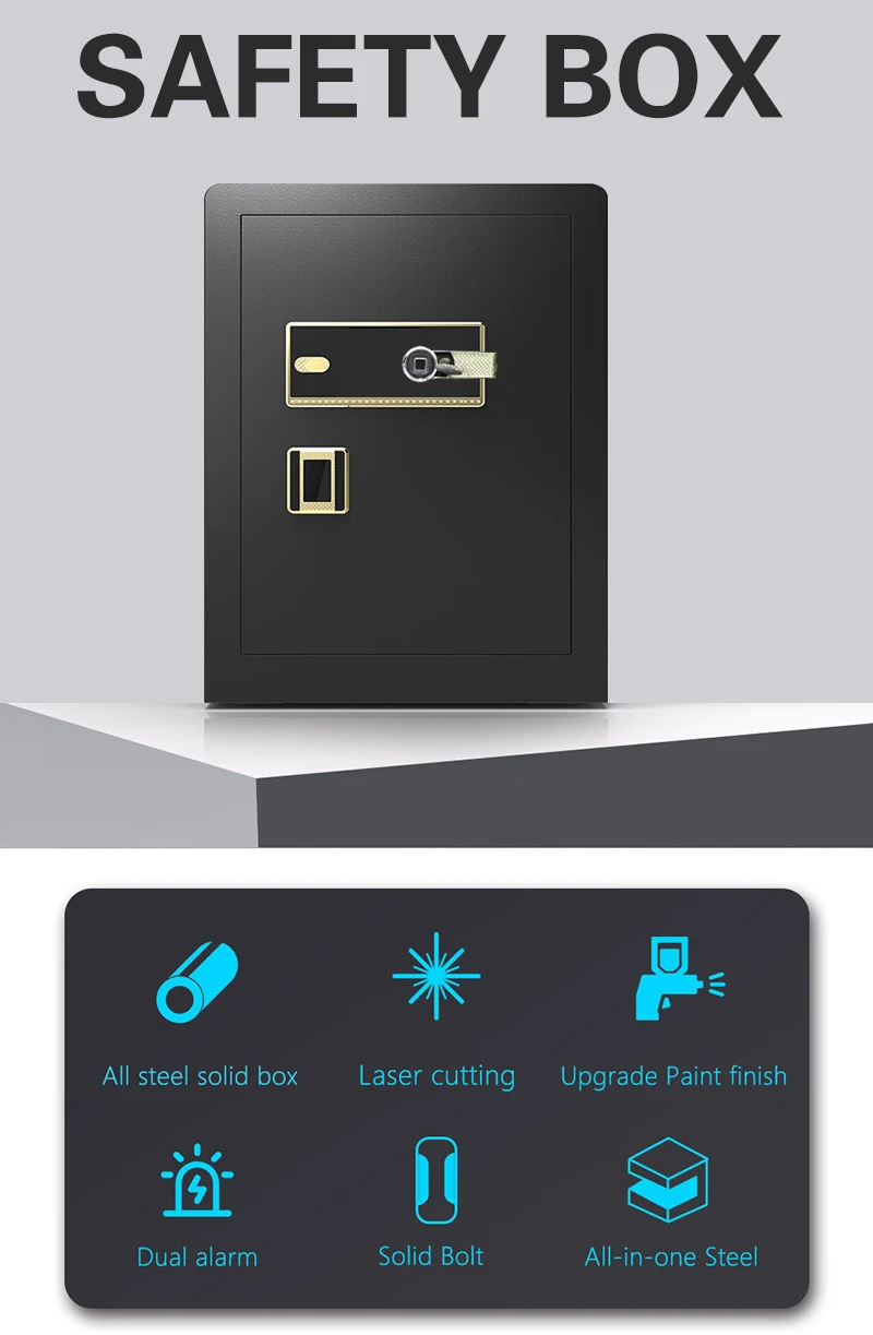 HUIYANG конфиденциальные большие сейфы для хранения денег Seiko банковский сейф с распылителем противопожарная коробка caja