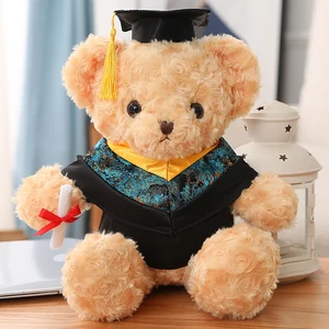 Giveaway Gift University Graduation Teddy Bear Plush Toy Wholesale Cheap Stuffed Animal Soft Plush Teddy Bear