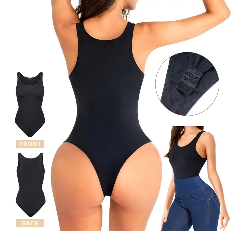 Hot Sale Plus Size Women Tummy Control Slim Body Seamless Panty Shapwear Thong Bodysuit High Waist Trainer Shaper manufacture