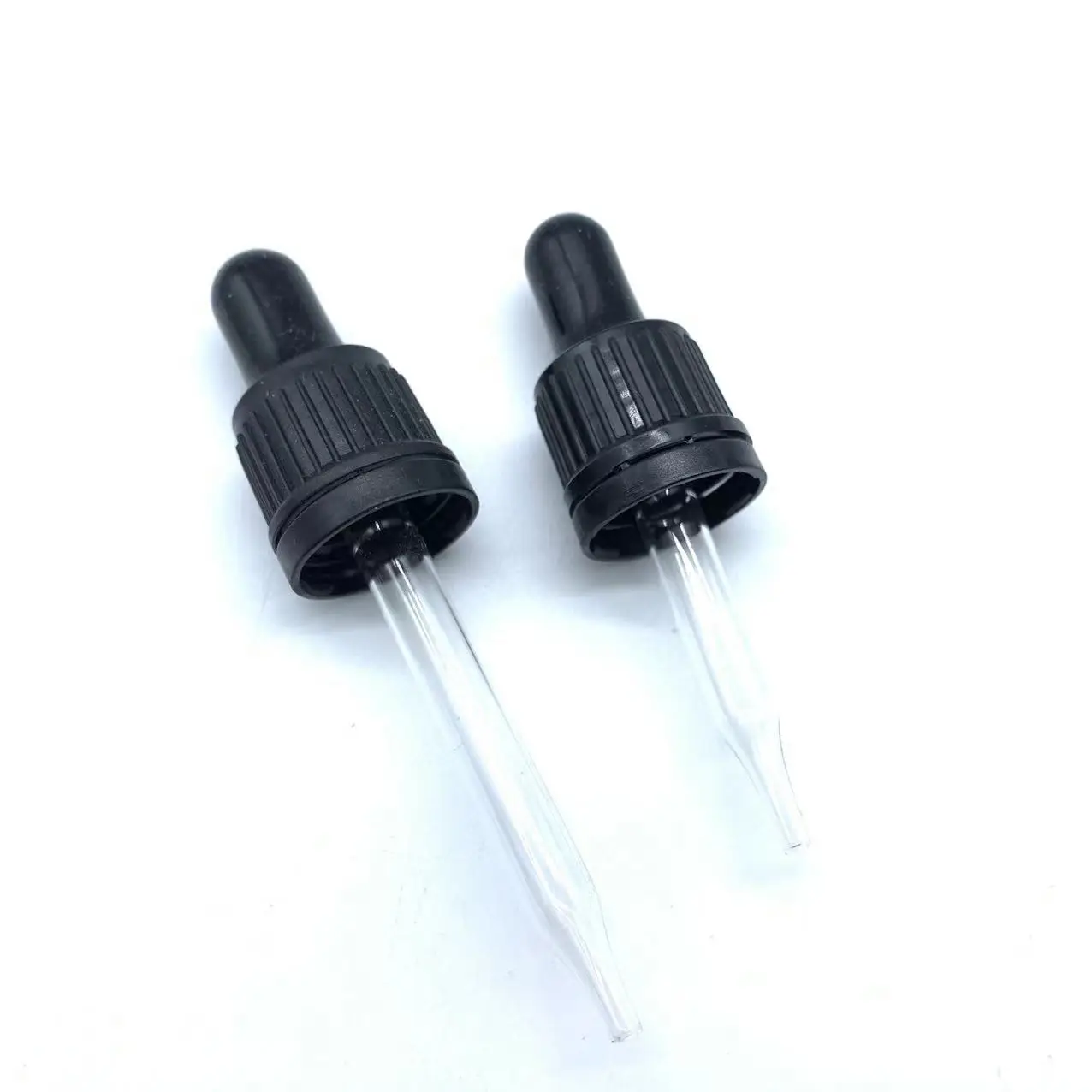 18/415 Chemical resistant glass dropper top for bottles with tamper ring function