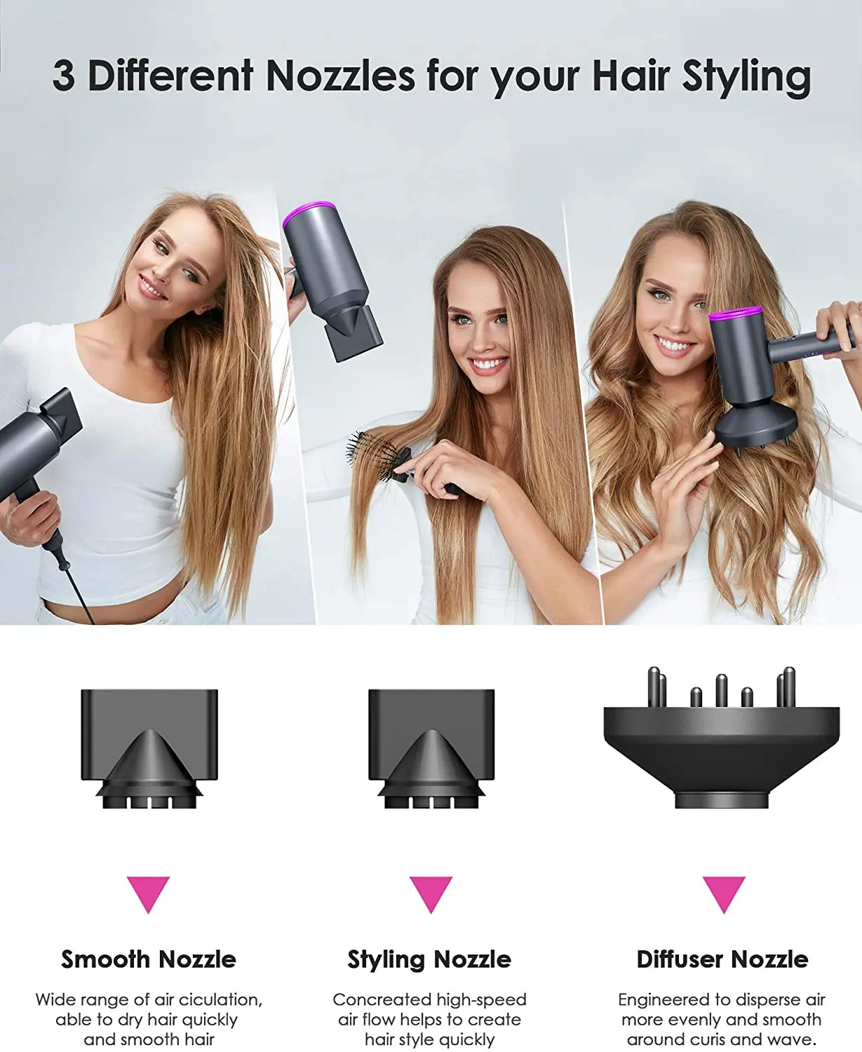 Best Seller Fast Drying 1800W Ionic Reduce Frizz Manufacturer Secador De  Pelo Professional Blow Hair Dryer